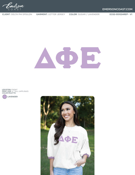 EC02-051024REP Delta Phi Epsilon Tarleton State University Letter Jerseys 2024-BD