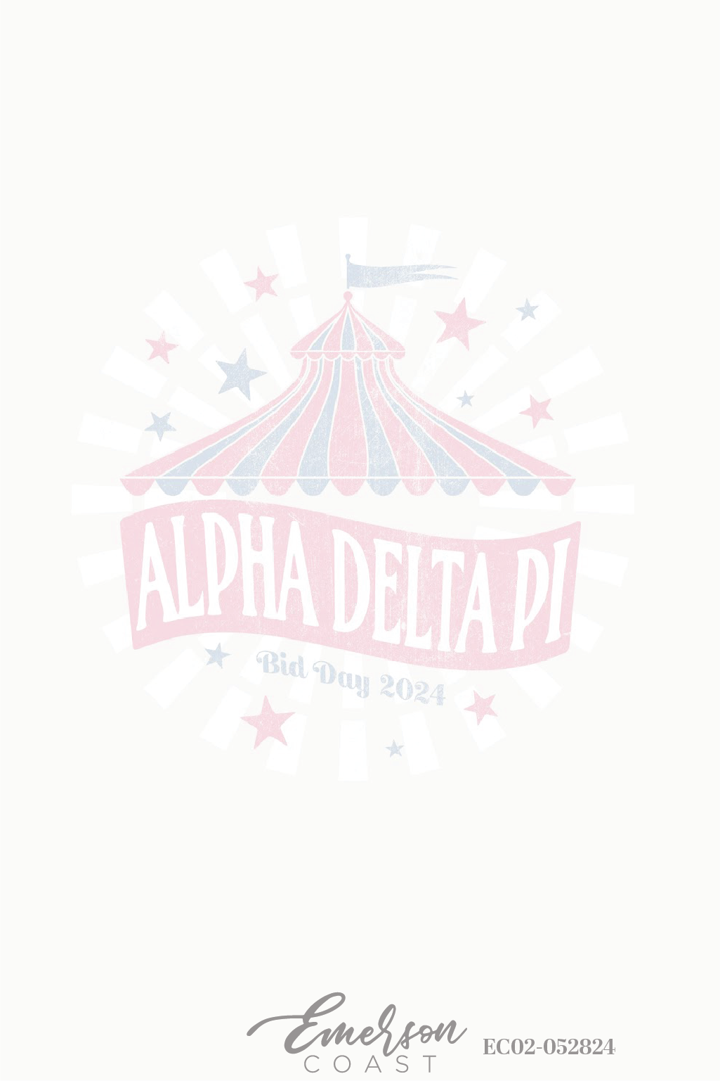 Alpha Delta Pi Circus Bid Day T-Shirt