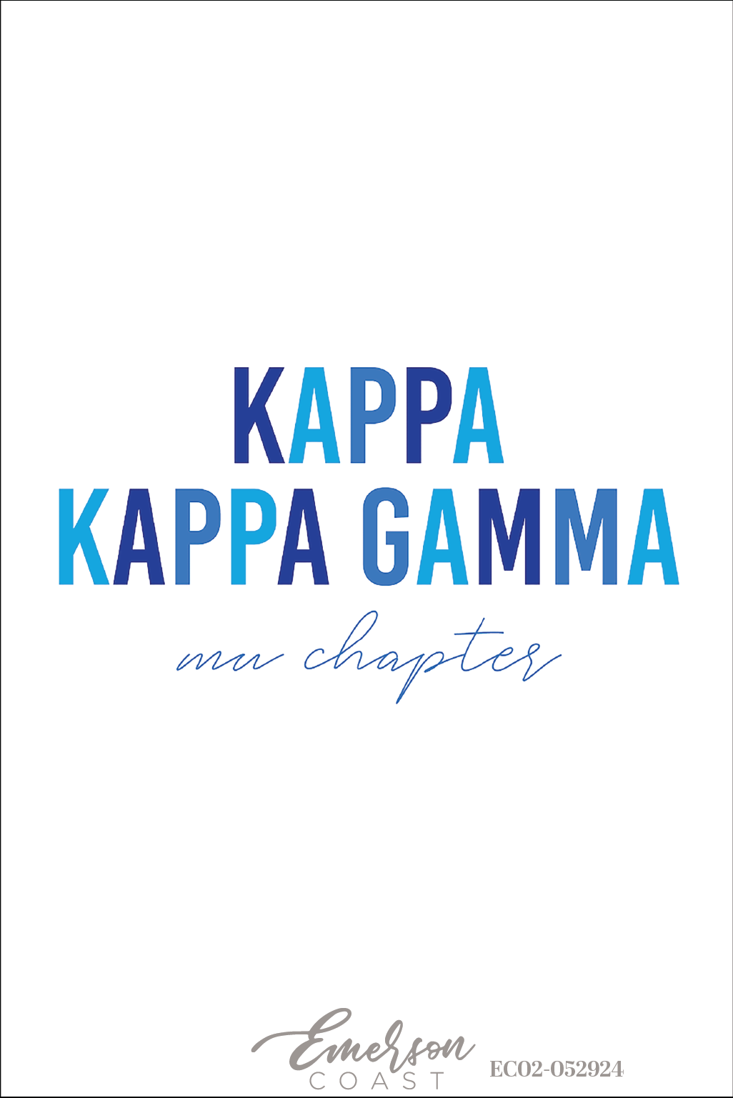Kappa Kappa Gamma Bold Recruitment Tee