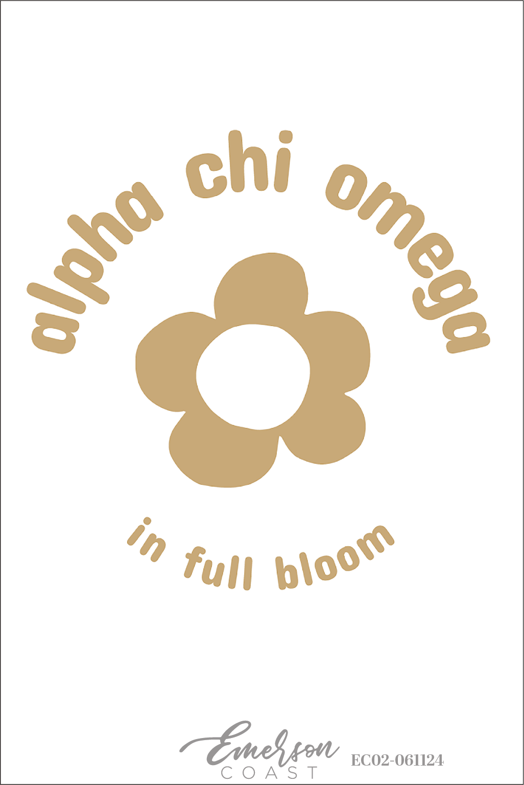 Alpha Chi Omega In Full Bloom Bid Day T-Shirt