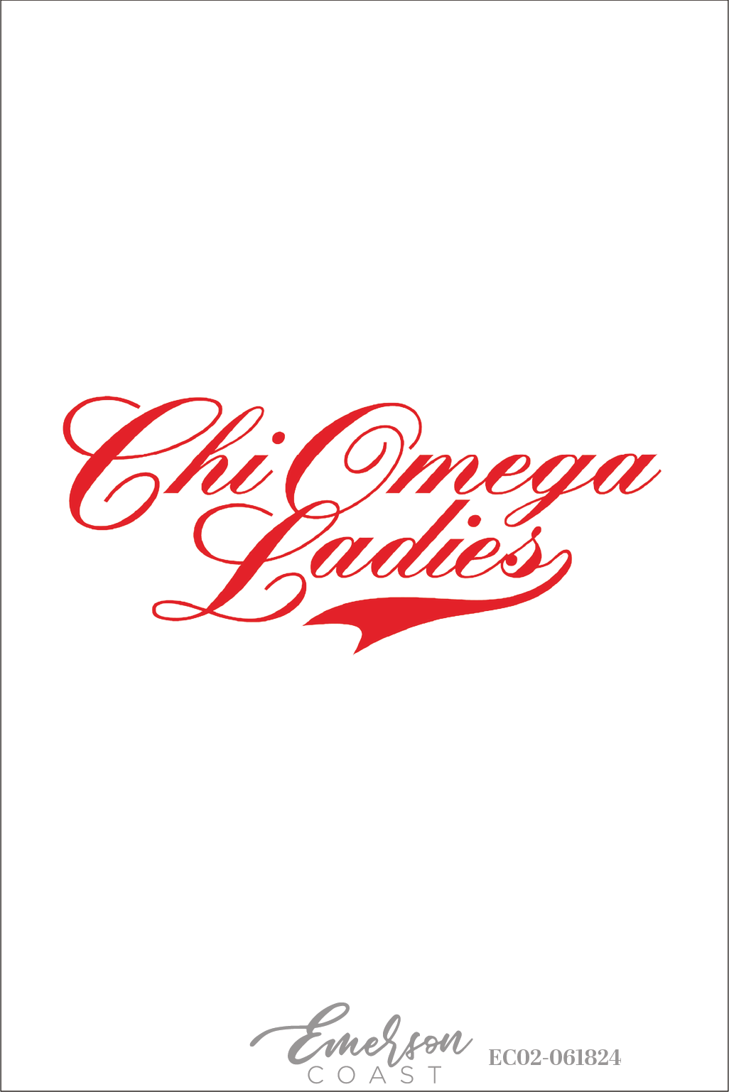 Chi Omega Ladies Bid Day T-Shirt