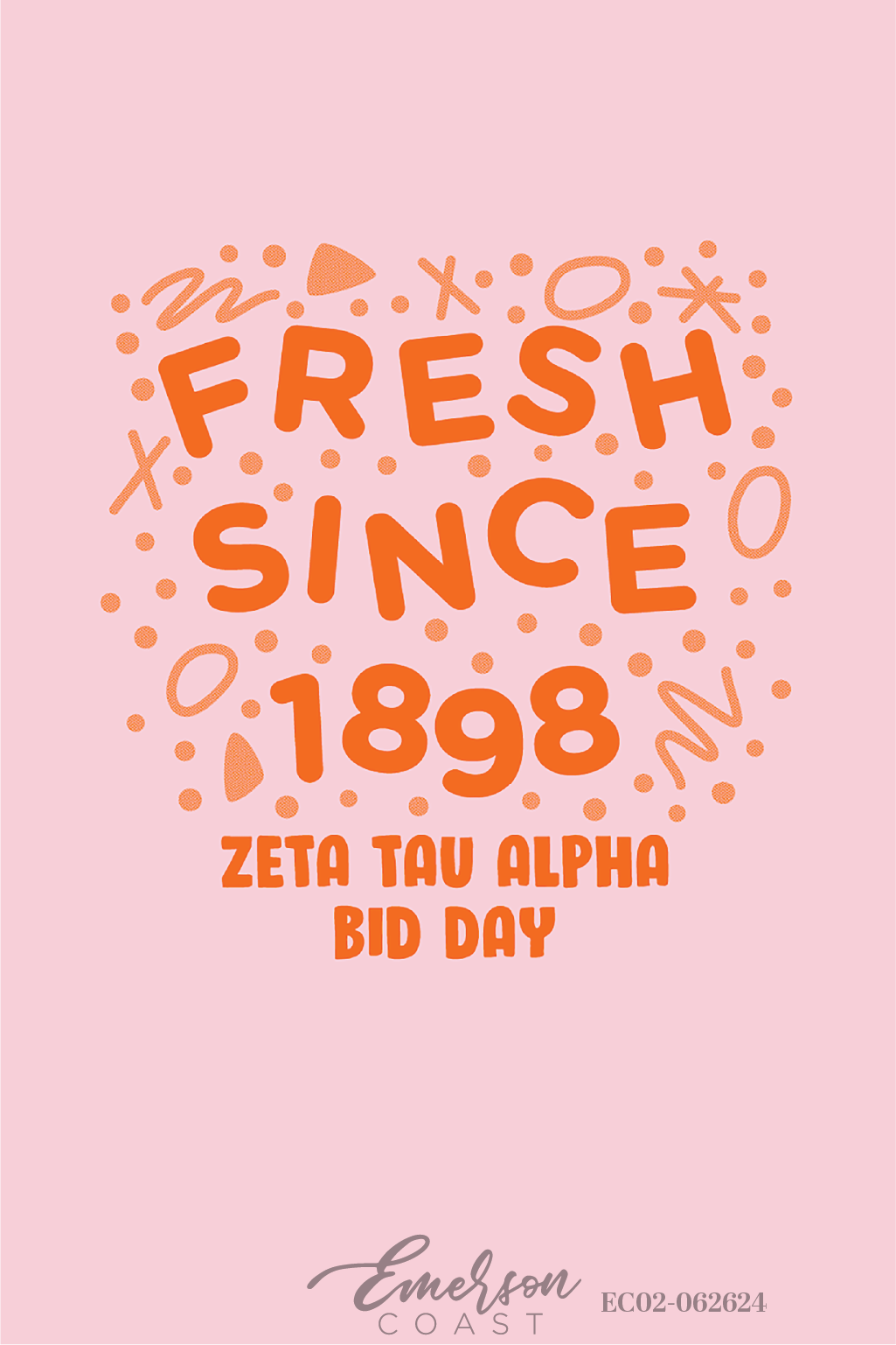 Zeta Tau Alpha Fresh Bids Since 1898 Bid Day T-Shirt