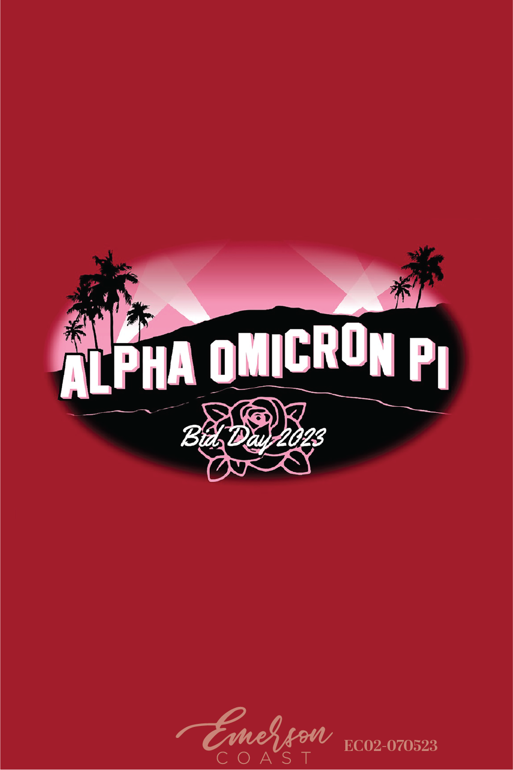 Alpha Omicron Pi Hollywood Lights Bid Day T-Shirt