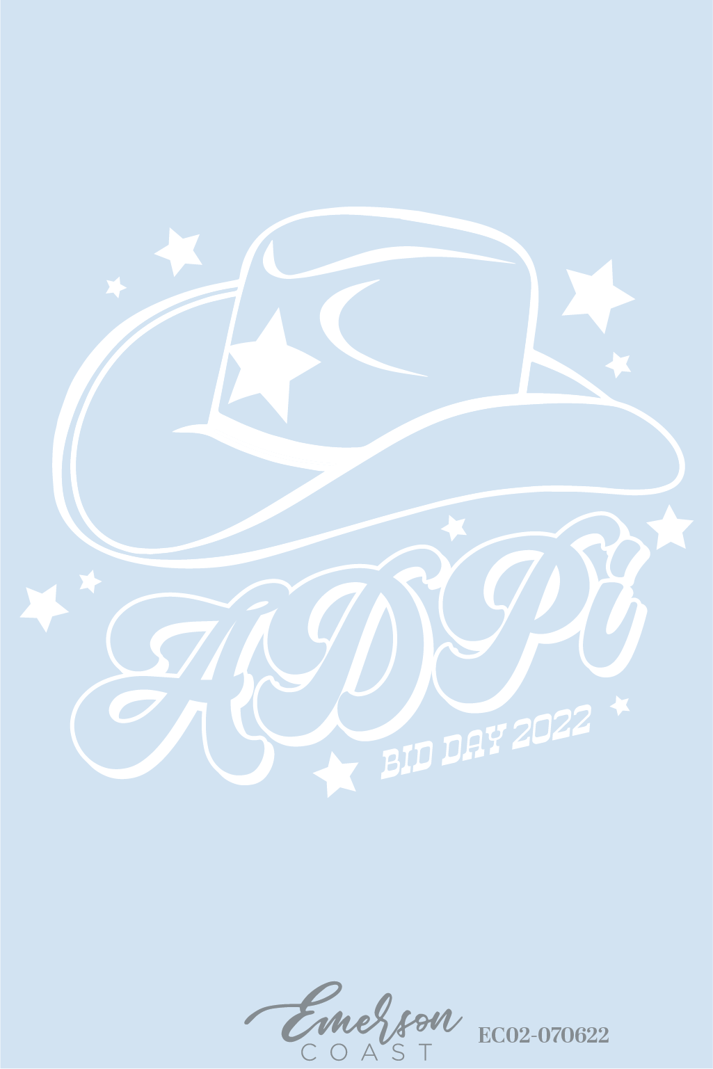 Alpha Delta Pi Disco Cowgirl Bid Day T-Shirt