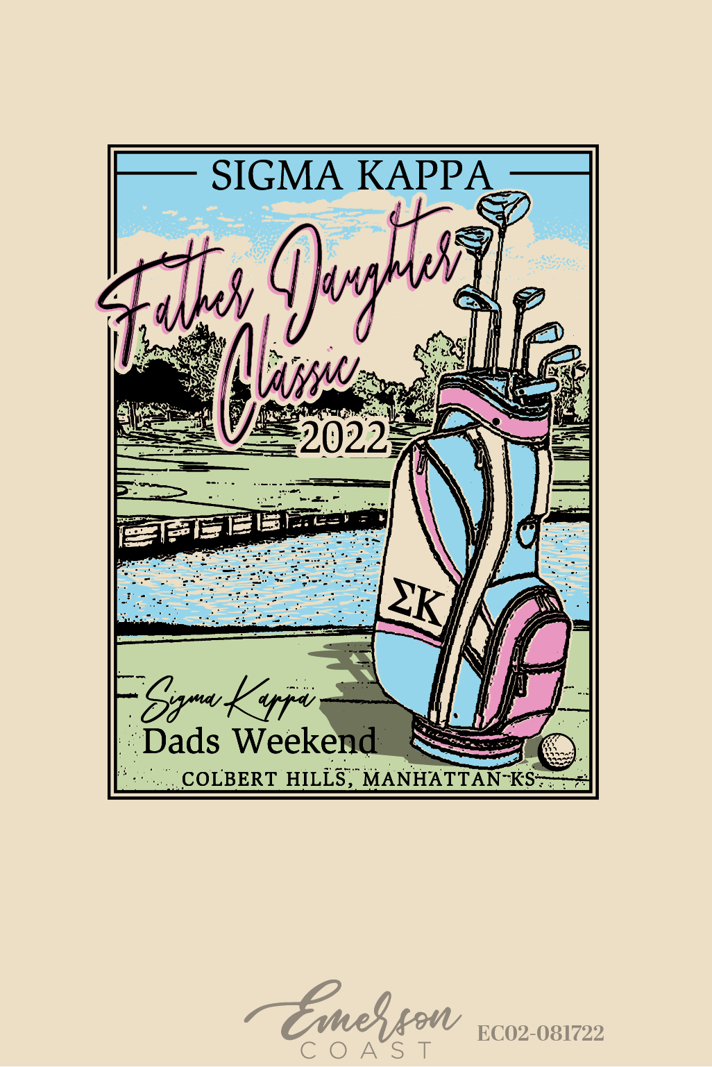 Sigma Kappa Kansas State University Father Daughter Classic T-Shirt