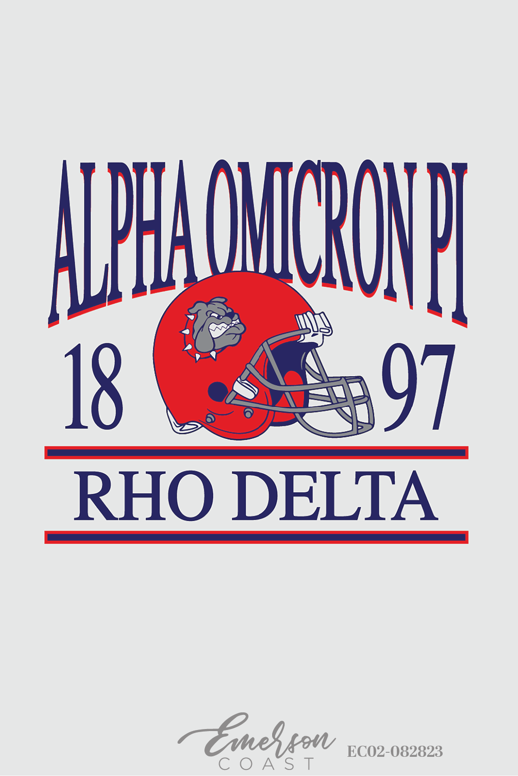 Alpha Omicron Pi Samford University Football Helmet Crewneck