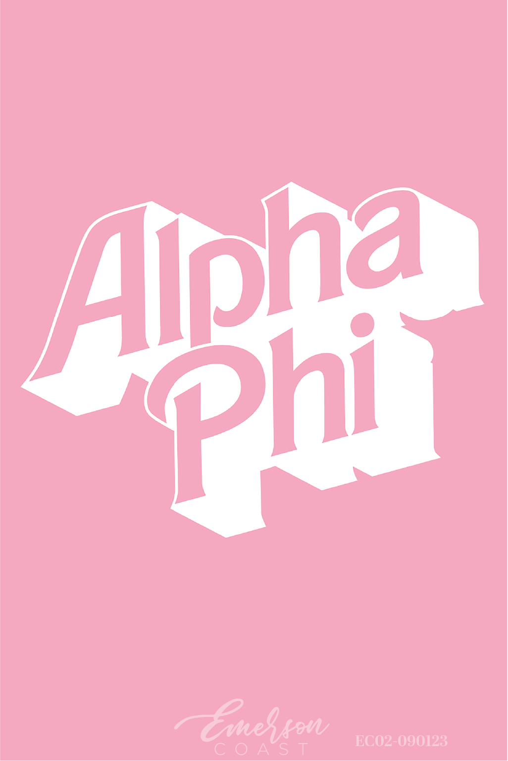 Alpha Phi Girly Pink Recruitment Tee