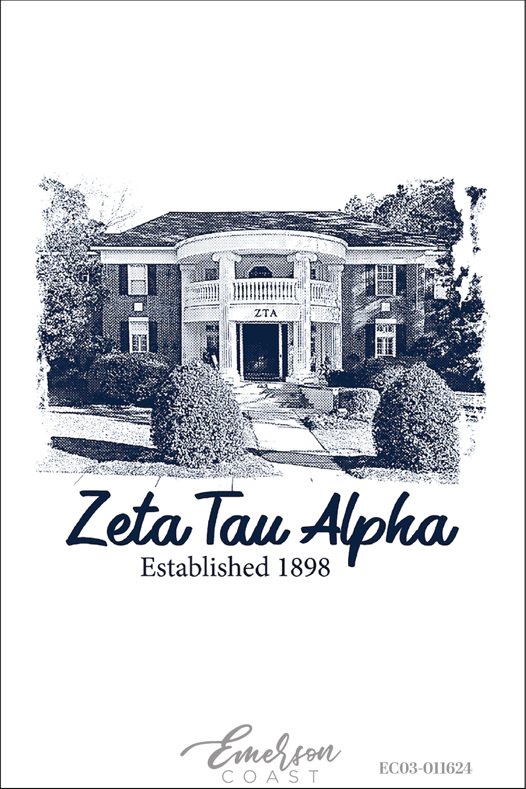 Zeta Tau Alpha Georgia Southern University Recruitment House Tee