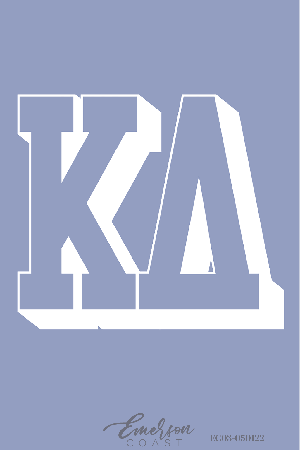 Kappa Delta Light Blue Greek Letter Recruitment Tee
