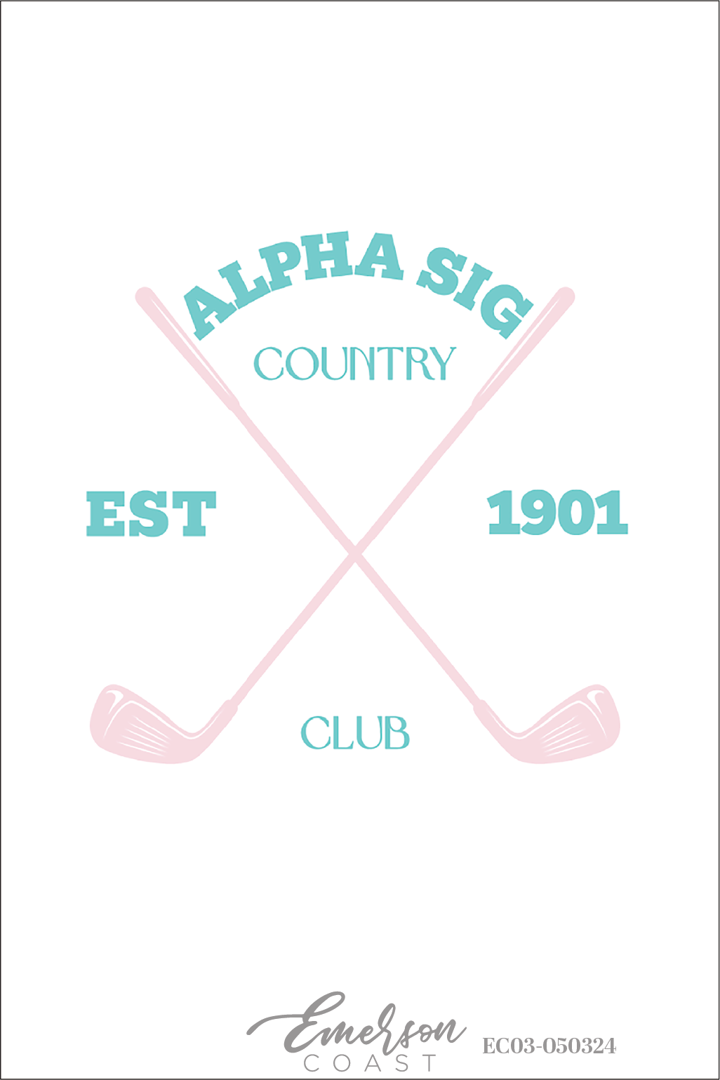 Alpha Sigma Alpha Country Club Bid Day T-Shirt