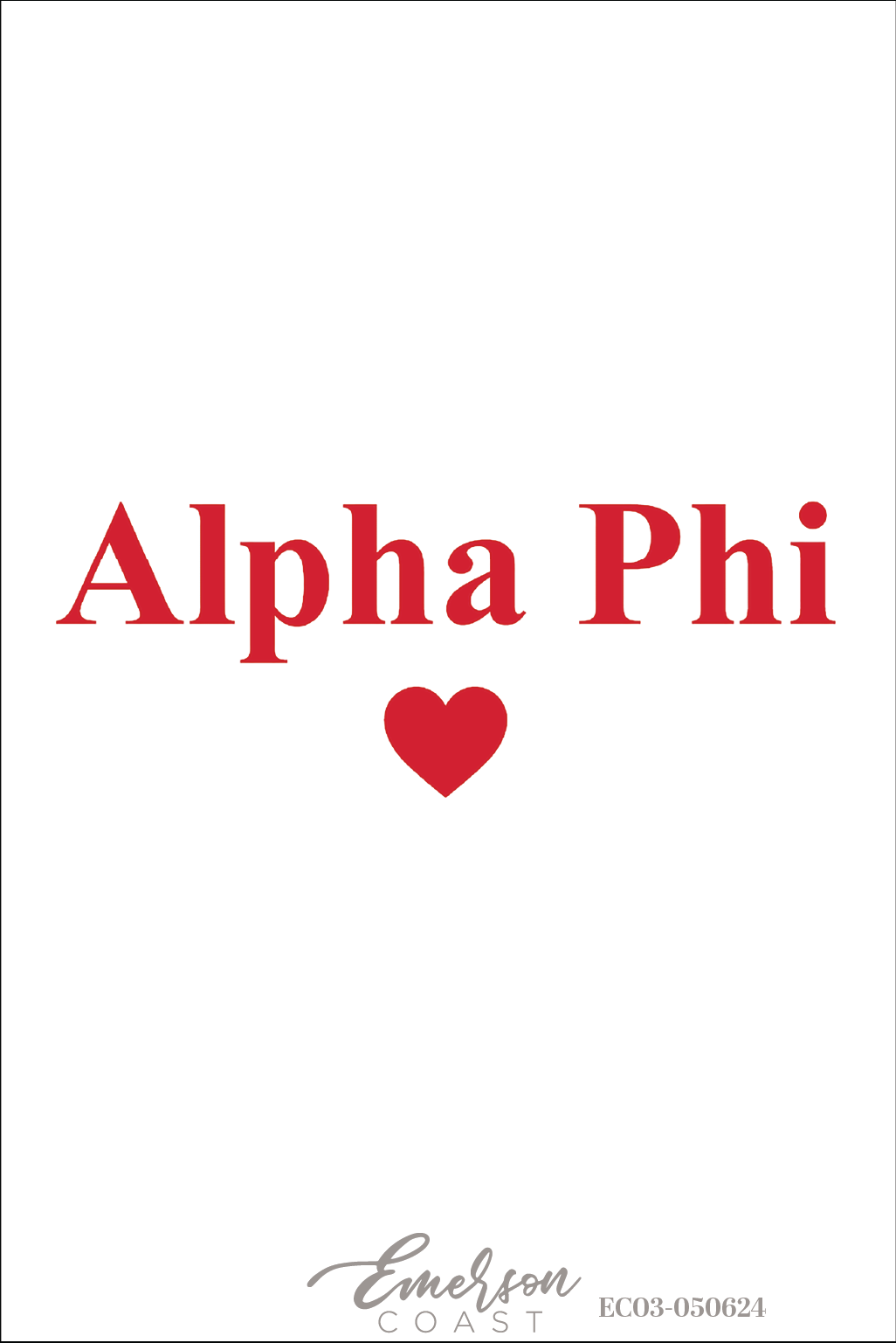 Alpha Phi Georgia Tech Heart Recruitment Tshirt