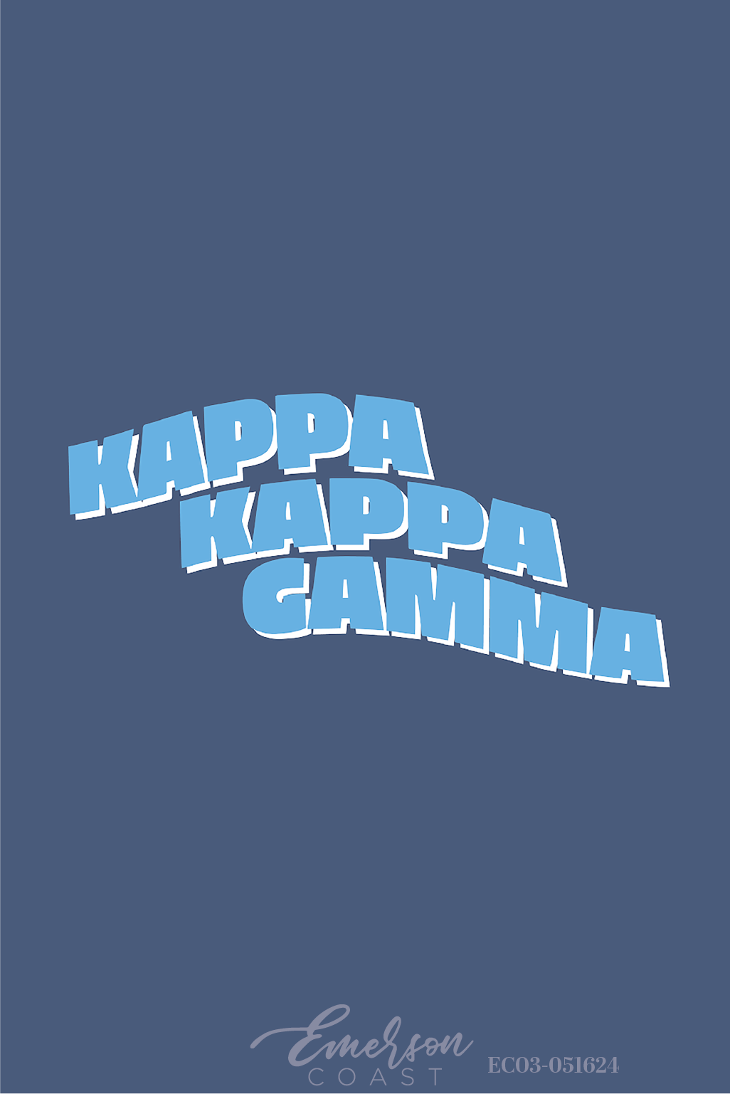 Kappa Kappa Gamma Navy Recruitment Tee