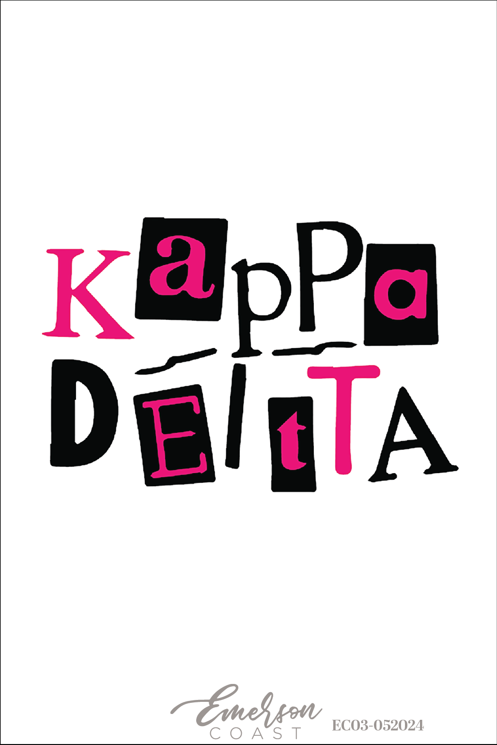 Kappa Delta Magazine Letters Recruitment Tee