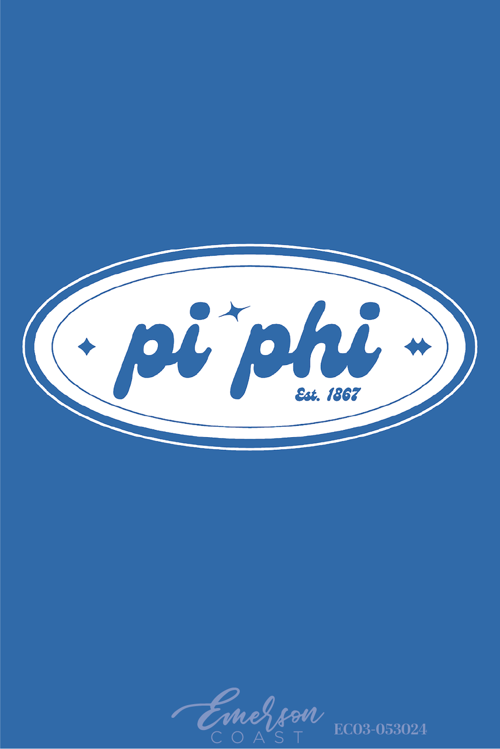 Pi Beta Phi Royal Blue Recruitment Baby Tee