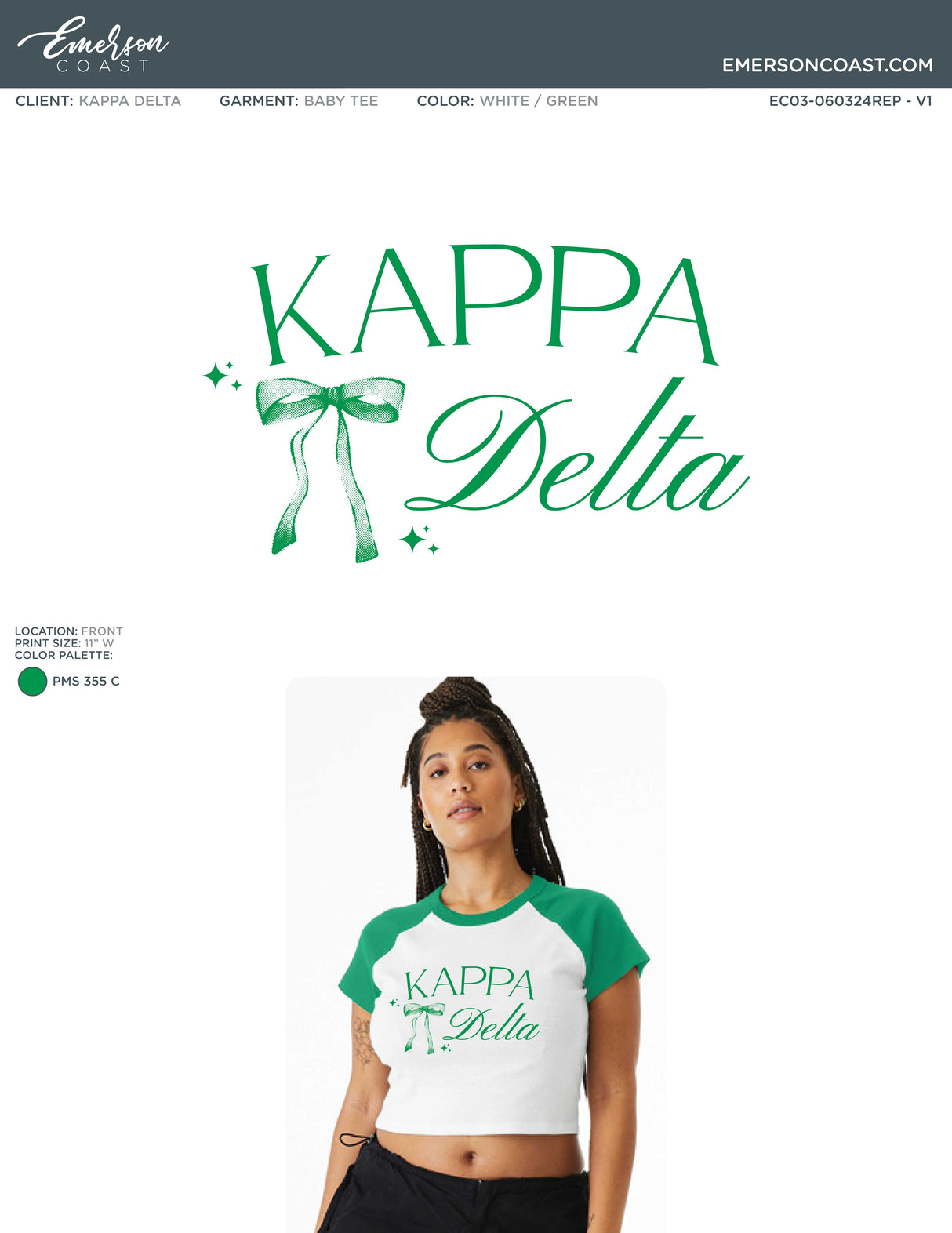 Tied Together With A Bow Bid Day Design