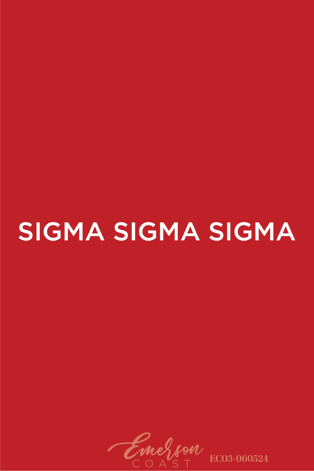 Sigma Sigma Sigma Northeastern University Red Recruitment Tank