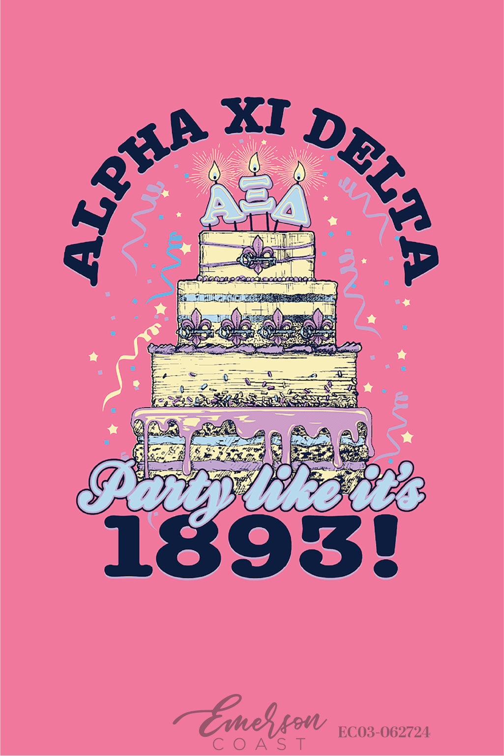 Alpha Xi Delta Birthday Bid Day T-Shirt