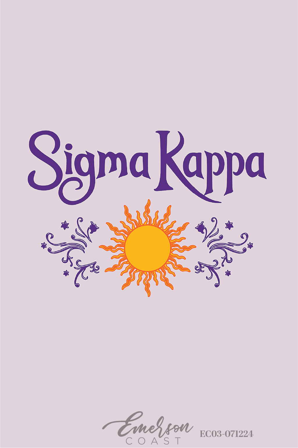 Sigma Kappa Whimsicle Sun Bid Day T-Shirt