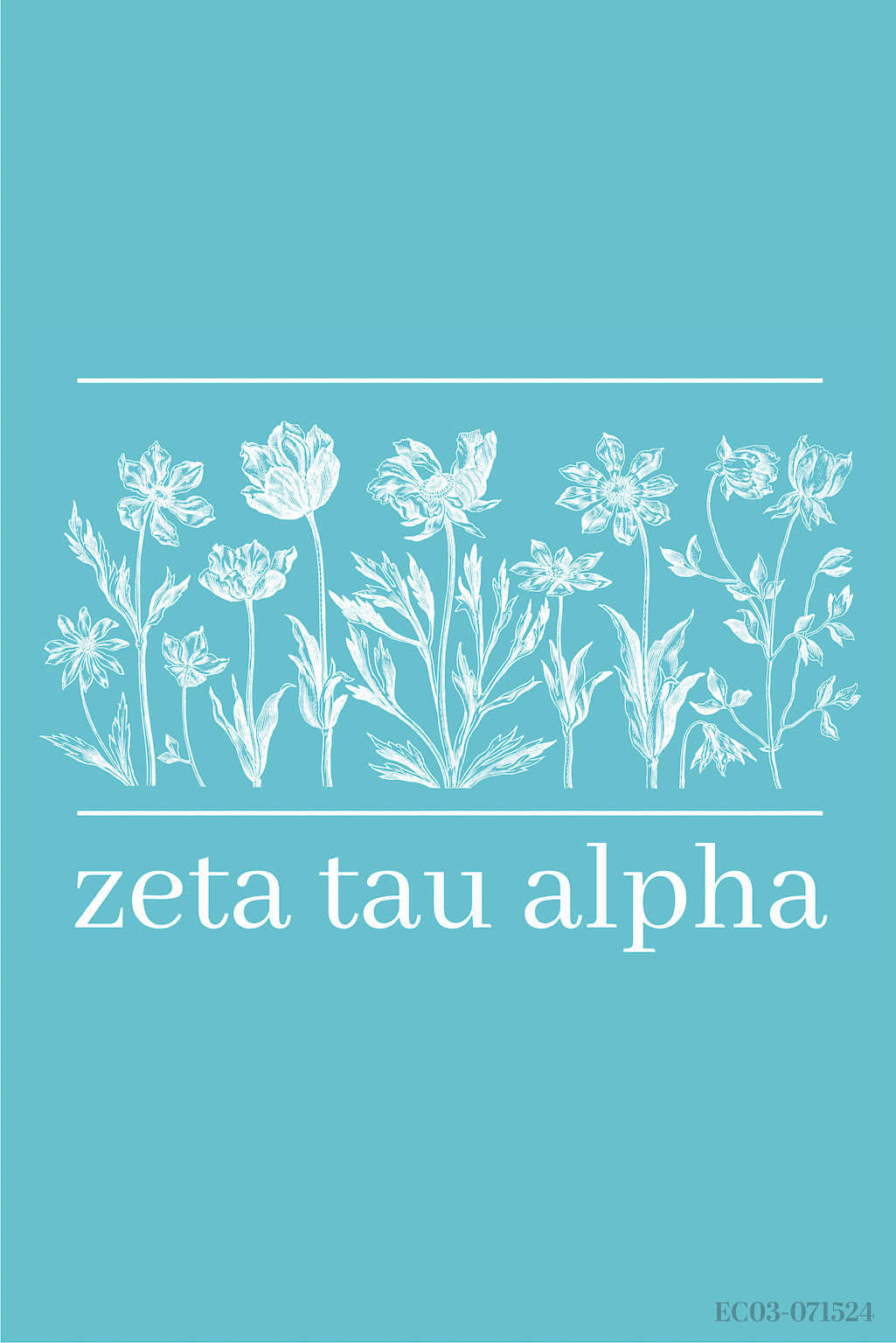 Zeta Tau Alpha Linfield University Floral Recruitment Tee