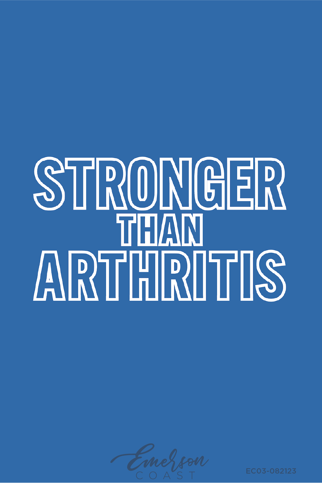 Alpha Omicron Pi Stronger Than Arthritis Tshirt Royal Blue Tee