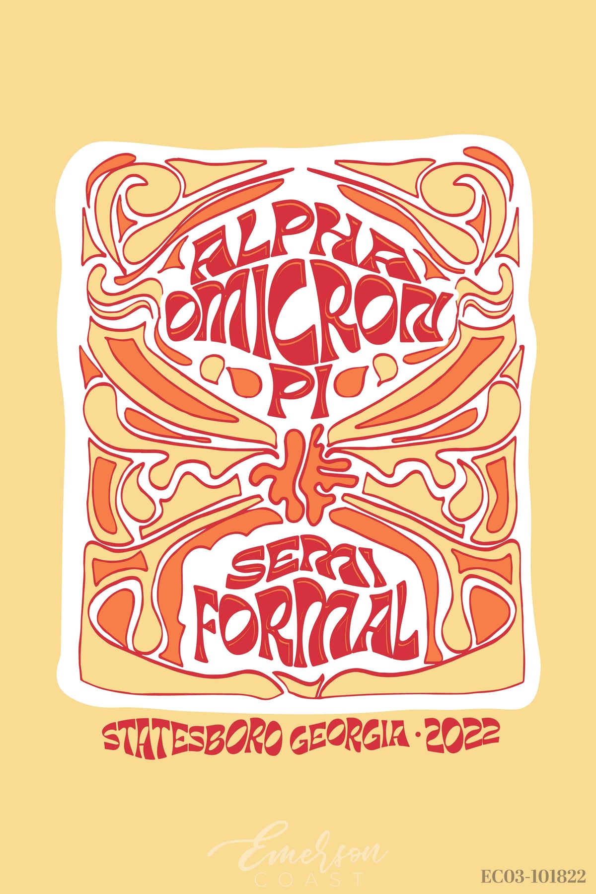 Alpha Omicron Pi Georgia Southern University Semi Formal T-shirt