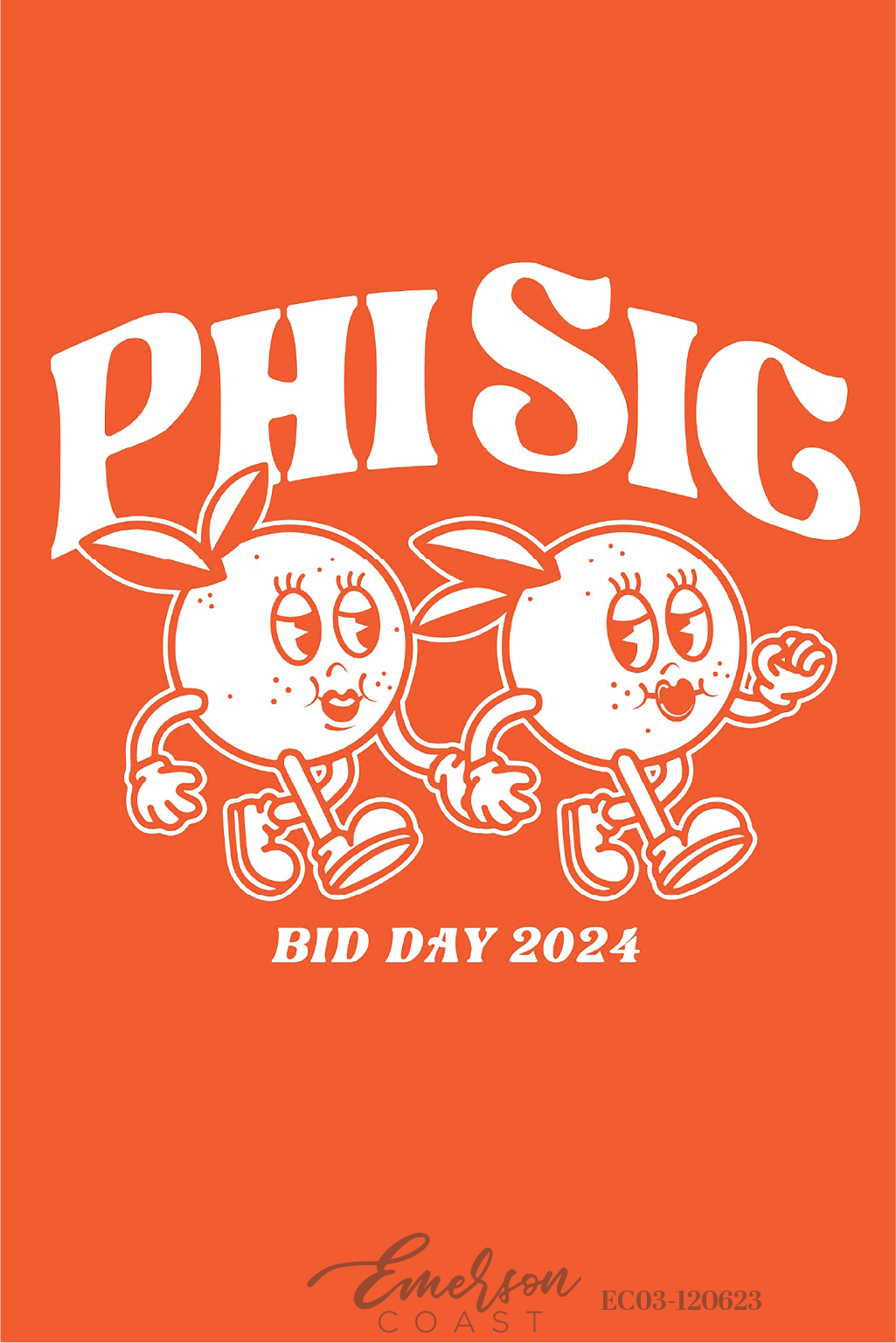 Phi Sigma Sigma Orange Crush Bid Day T-Shirt