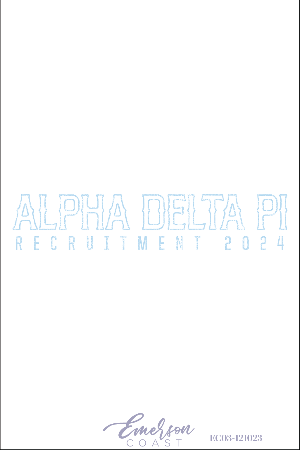 Alpha Delta Pi Georgia College And State University Recruitment Shirt