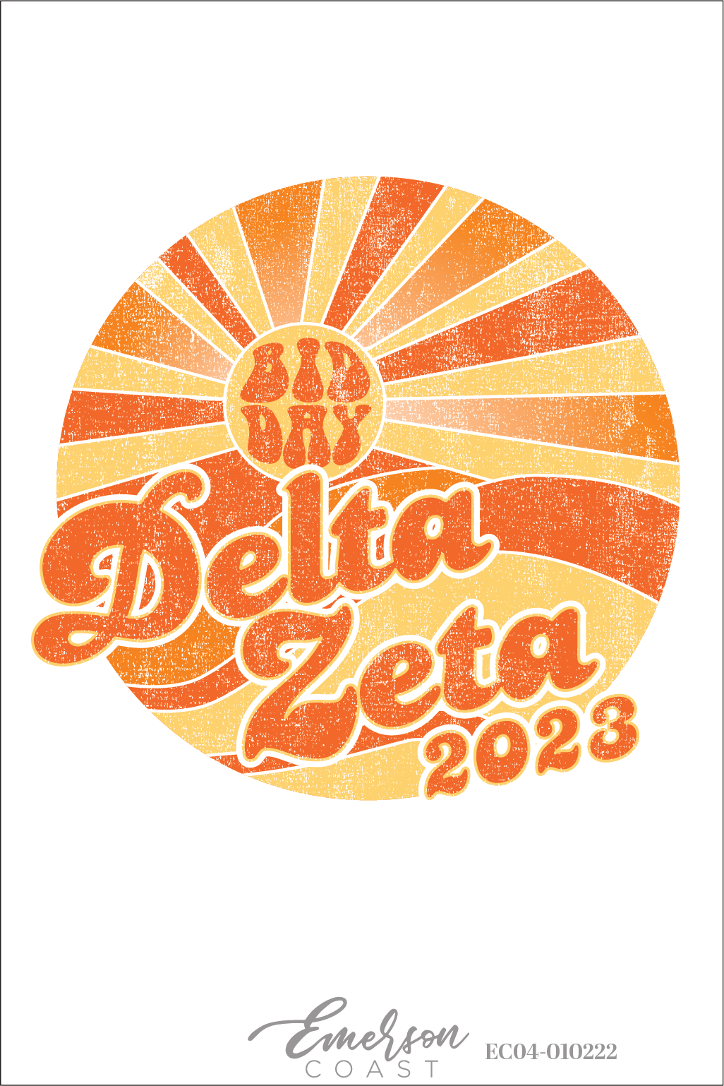Delta Zeta Here Comes The Sun Bid Day T-Shirt