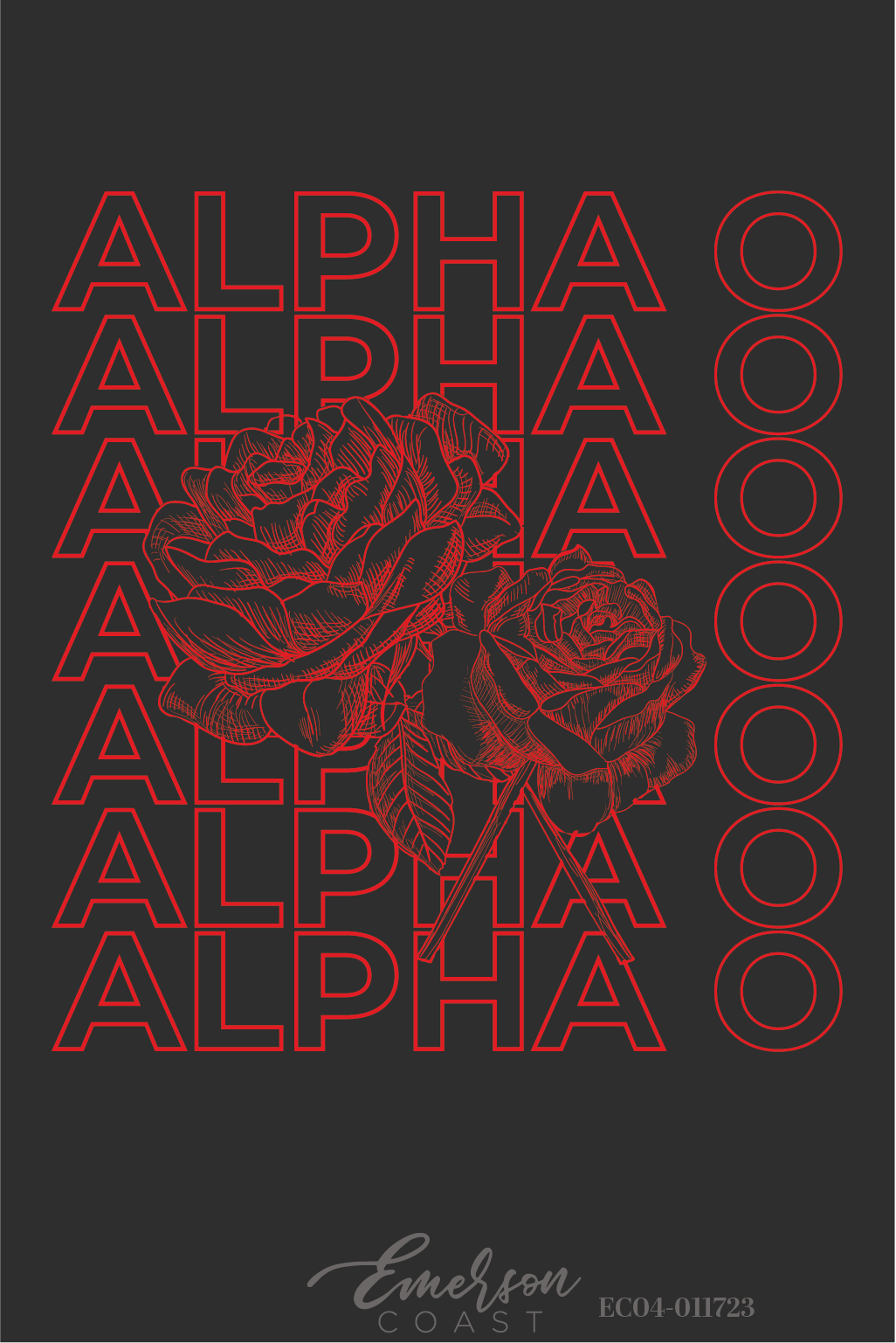 Alpha Omicron Pi Rose Recruitment Tee