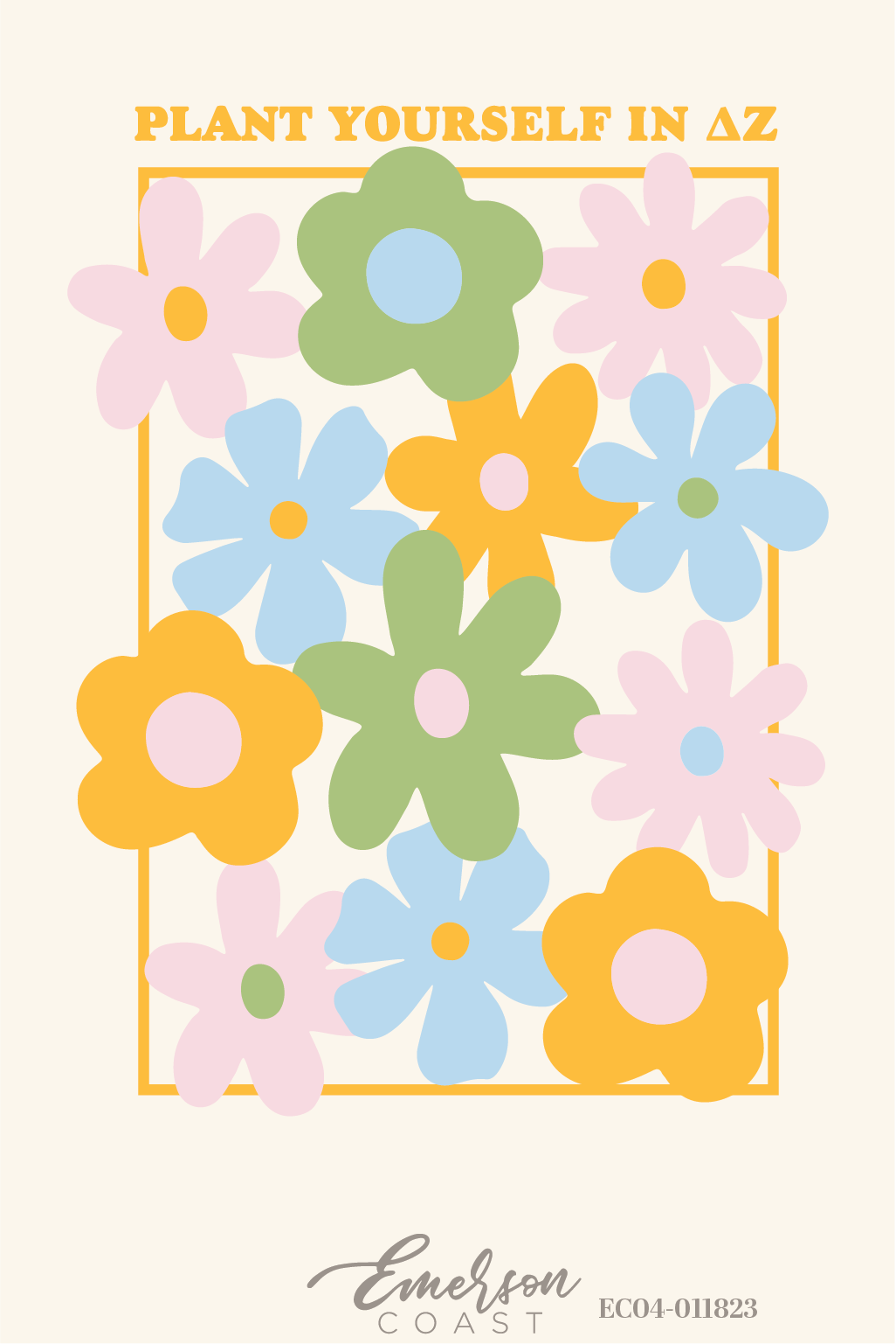 Delta Zeta Plant Yourself In DZ Floral Recruitment Tee