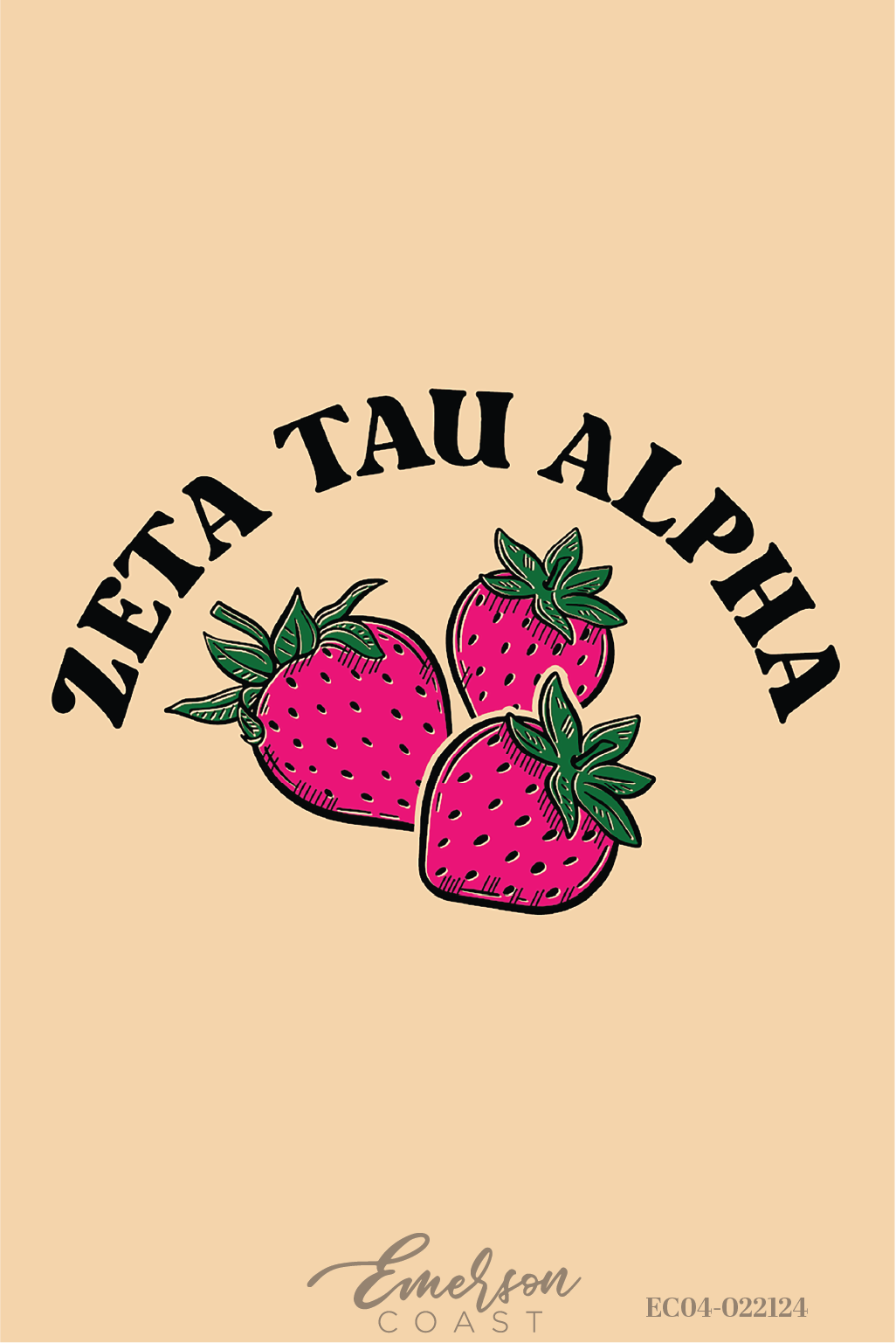 Zeta Tau Alpha Strawberry Recruitment Tee