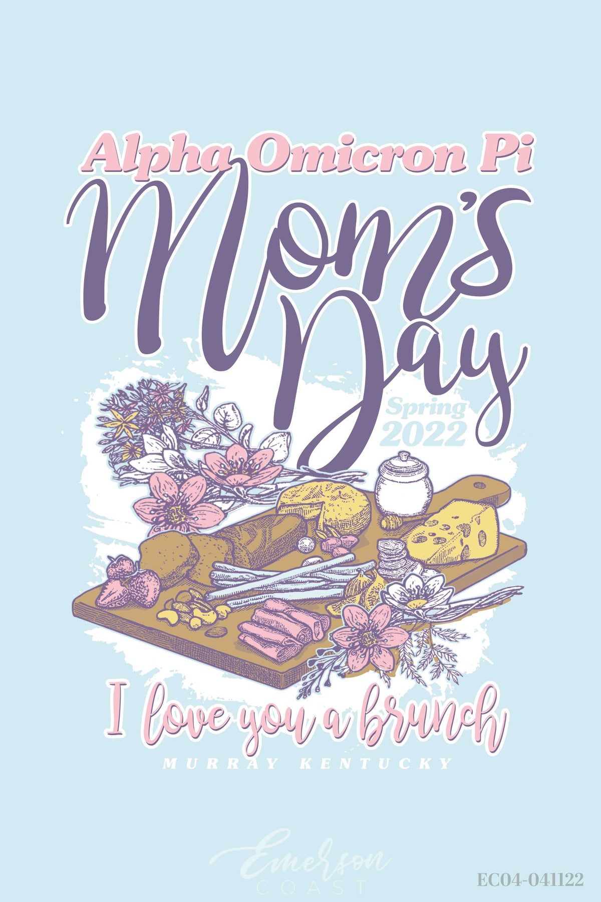 Alpha Omicron Pi Murray State University Mom's Weekend T-Shirt
