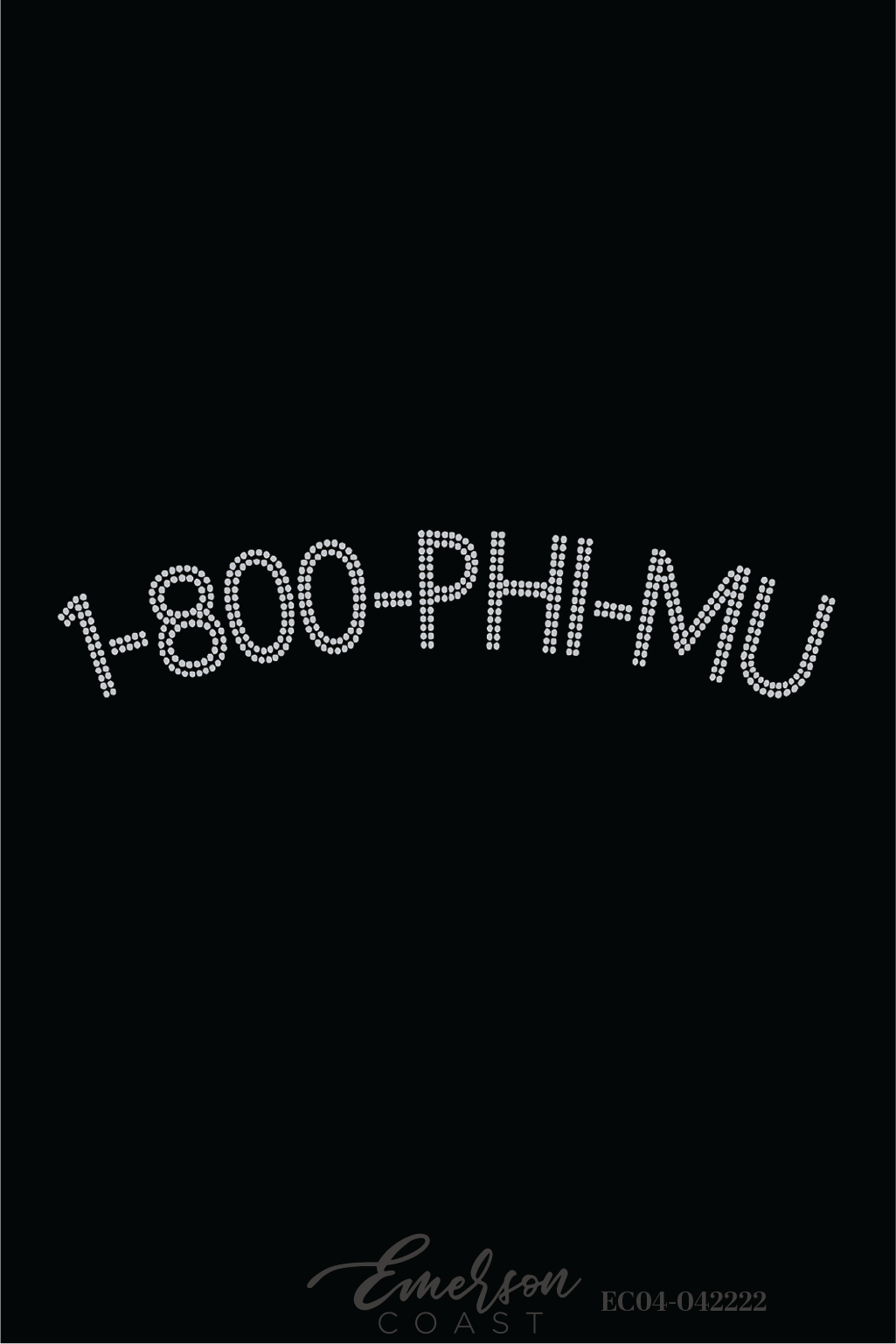 Phi Mu 1-800 Phi Mu Rhinestone Bid Day Tank