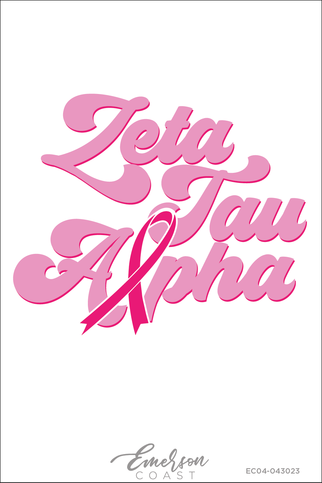 Zeta Tau Alpha Breast Cancer Awareness Tee