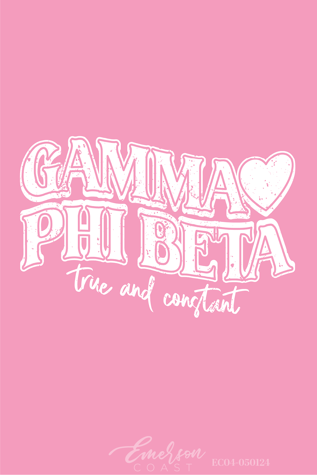 Gamma Phi Beta True and Constant Pink Recruitment Tee