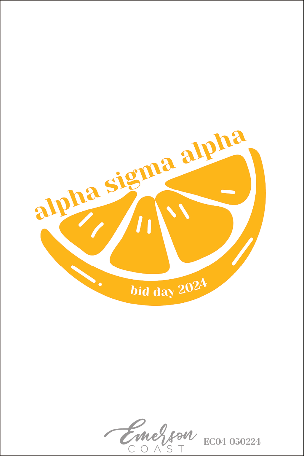 Alpha Sigma Alpha Slice Of Sunshine Bid Day T-Shirt
