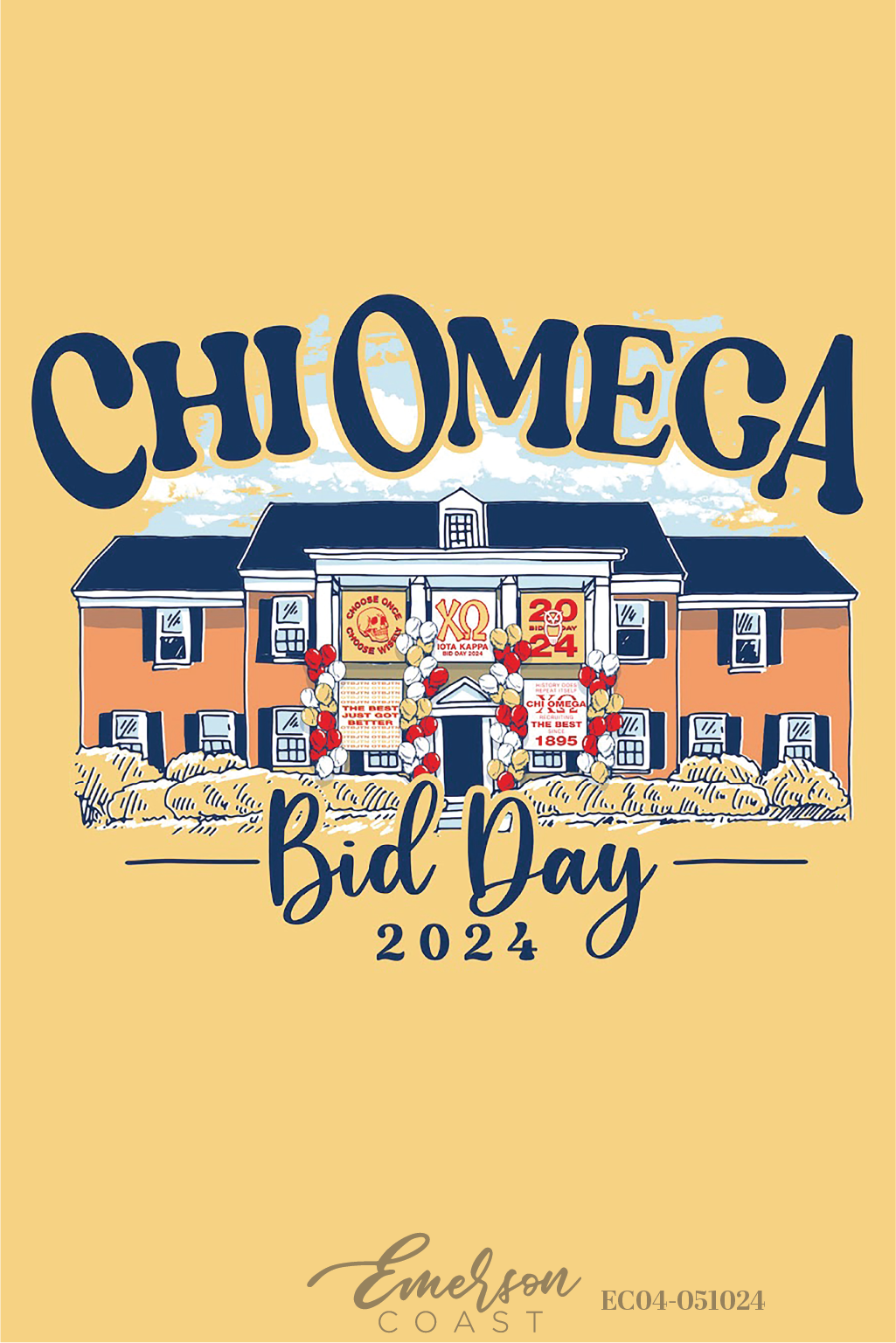 Chi Omega Troy University Bid Day House T-Shirt
