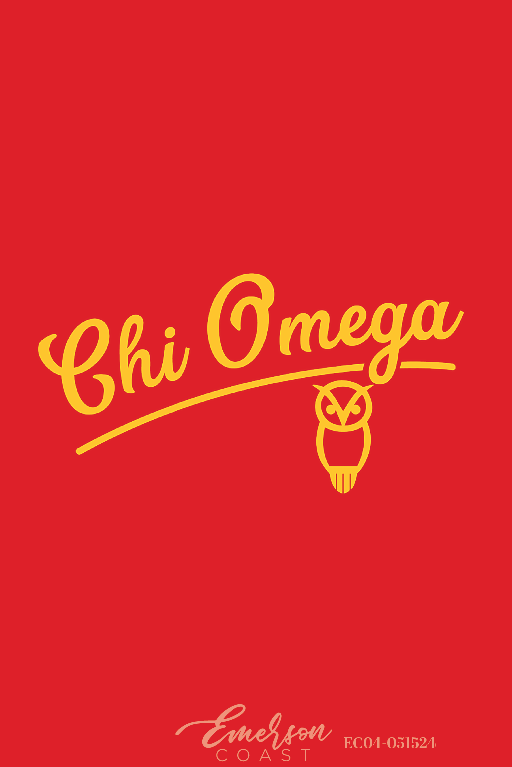 Chi Omega Simple Owl Bid Day T-Shirt