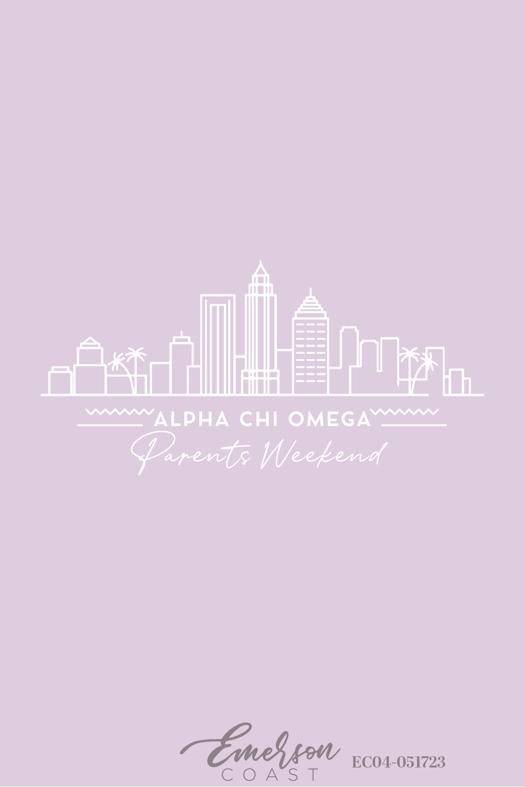 Alpha Chi Omega University Of Tampa Parents Weekend T-Shirt