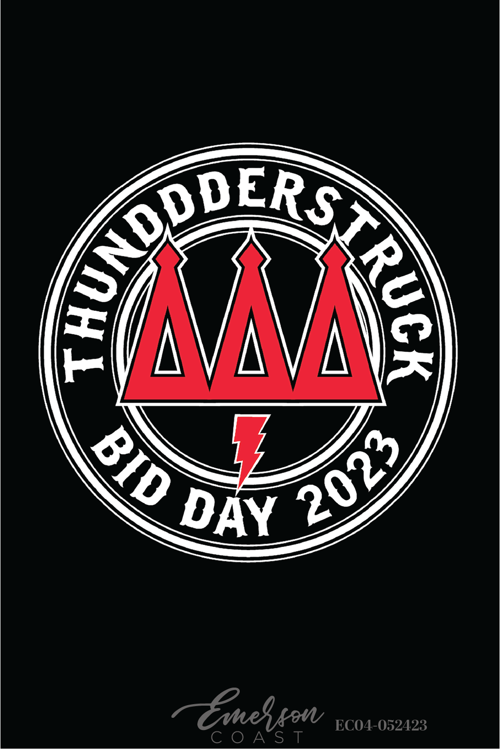 Delta Delta Delta Thunderstruck Bid Day T-Shirt