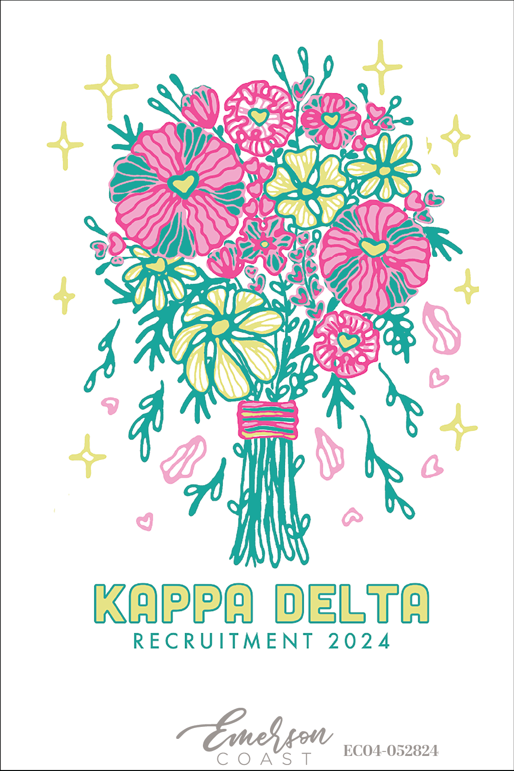 Kappa Delta Flower Bouquet Recruitment Tshirt