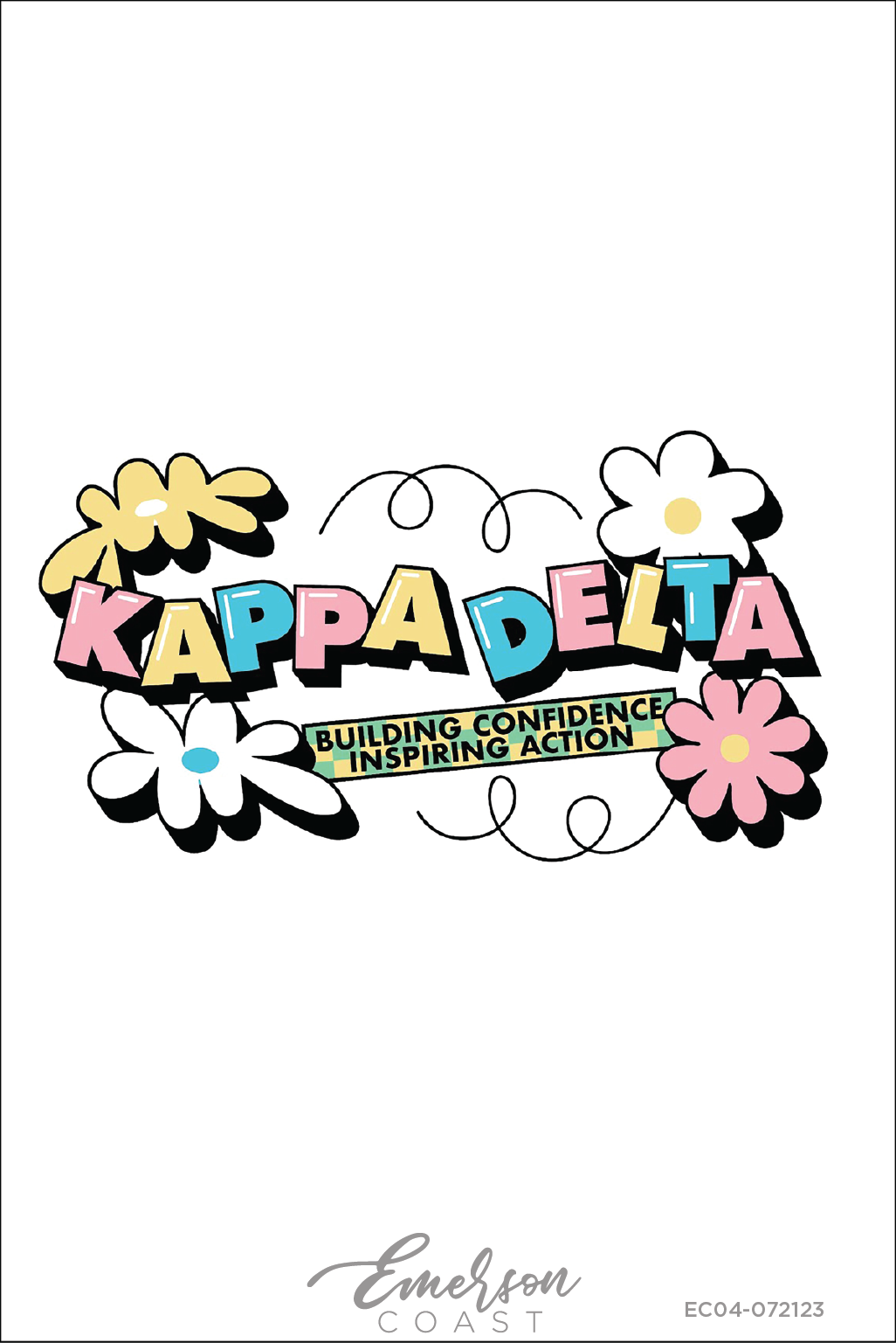 Kappa Delta Building Confidence Inspiring Action Floral Tee