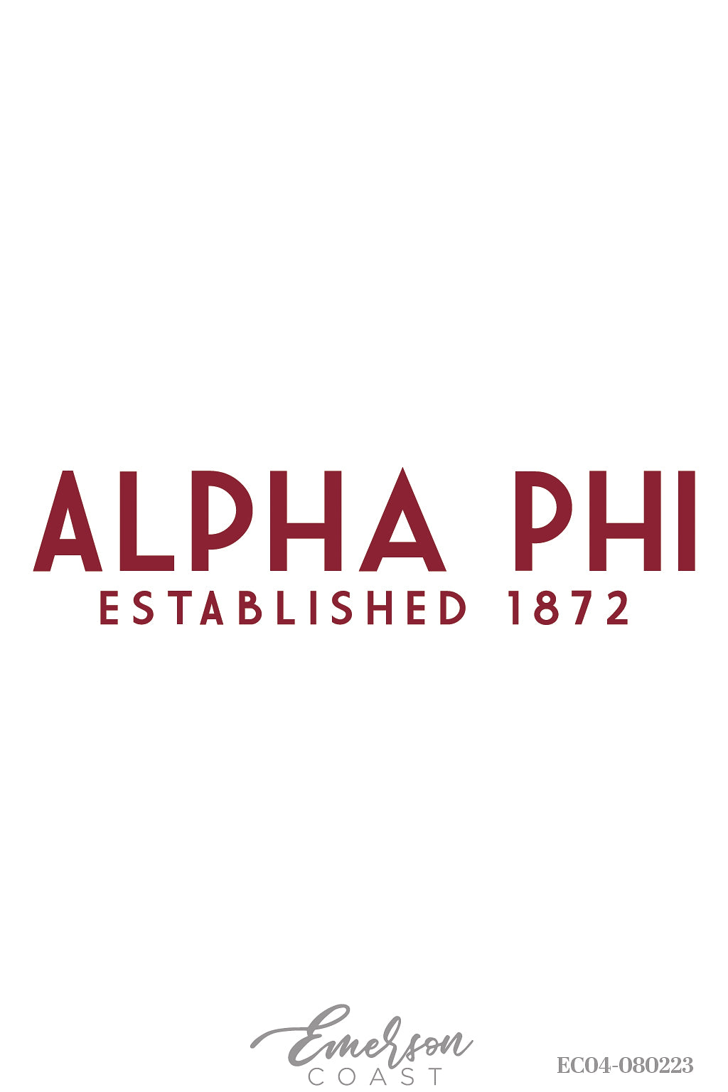 Alpha Phi University of St. Francis Simple Recruitment Tee