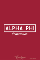 Alpha Phi Foundation Red Tee
