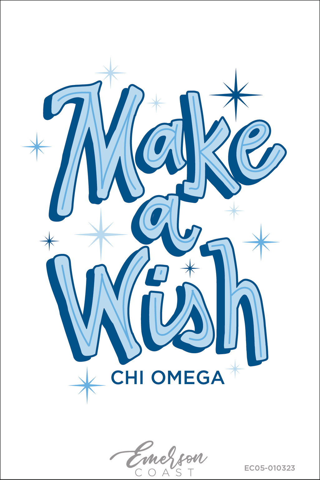 Chi Omega Make A Wish Sparkle Tee