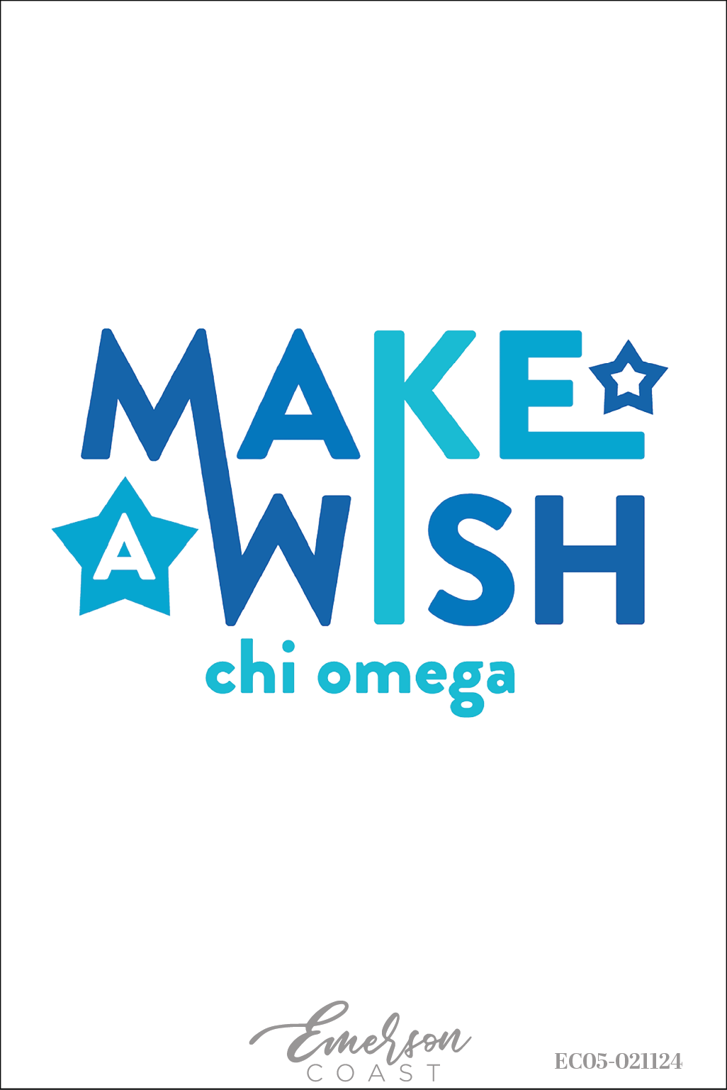 Chi Omega Recruitment Make A Wish T-Shirt