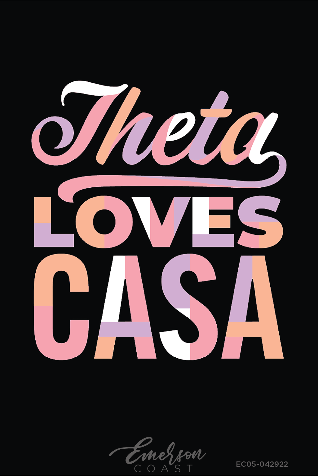 Kappa Alpha Theta Supporting Casa Black Tshirt
