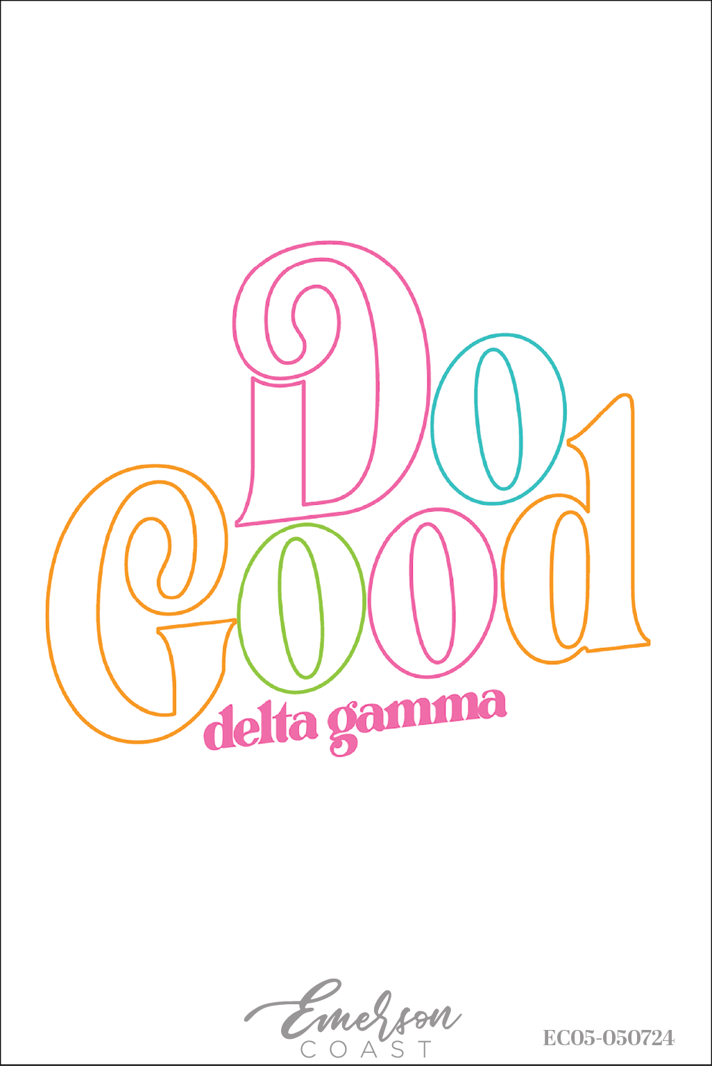 Delta Gamma Colorful Do Good Tee
