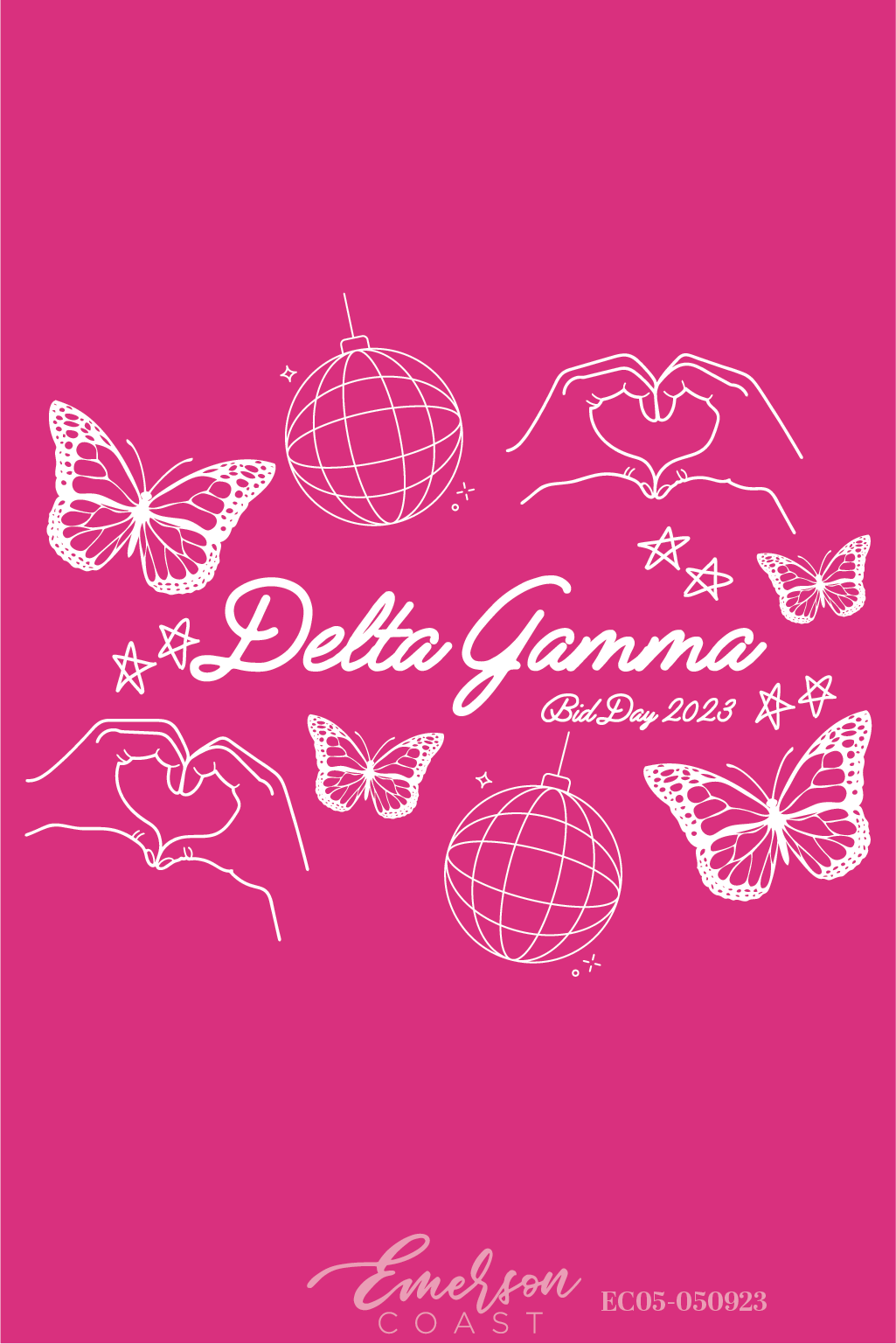 Delta Gamma Gives Me Butterflies Bid Day T-Shirt