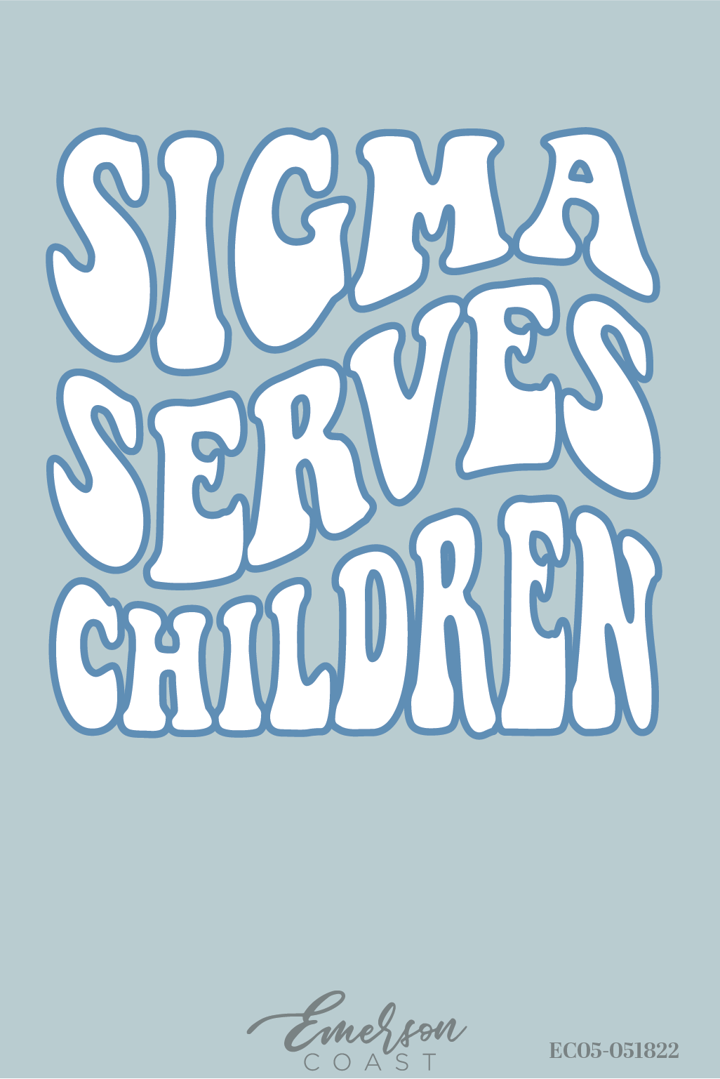 Sigma Sigma Sigma Serves Children Ringer Tee